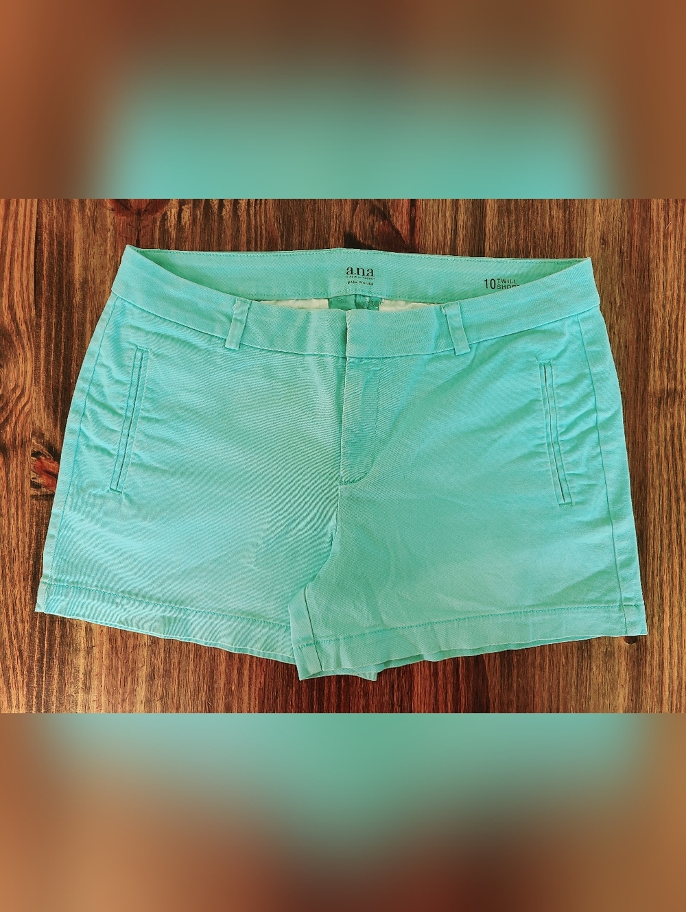 a.n.a Light Blue Twill Shorts